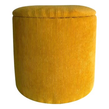 Cord Pouf z.Befüllen Storage, 40x40x40cm, senf