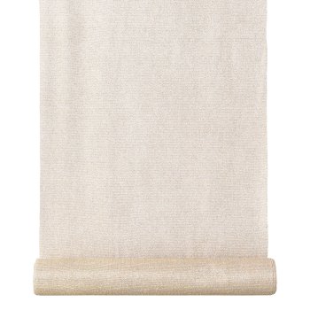 Fabric Decoration roll GLITTERY, 35x200cm, natural