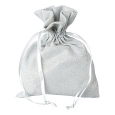 Fabric Bag GLITTERY, 15x20cm,