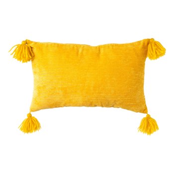 Cord cushion, 30x50cm, mustard-gold