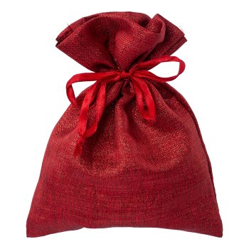 Linen Stoff Säckchen LIZA, 15x20cm, rot, 1/Stck