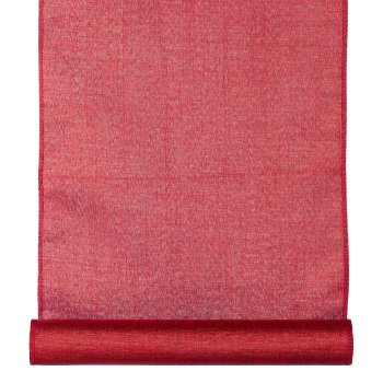 Linen Stoff auf Rolle LIZA, 35x300cm, rot, 1/Stck
