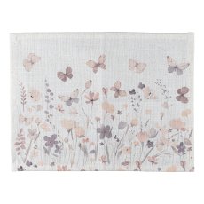 Poly-Cotton Placemat w. flower