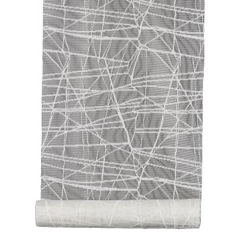 Jacquard Transparent Fabric on Roll, 35x200cm, Natural White