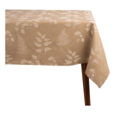 Poly-cotton tablecloth, jacquard 140x140cm, stainless steel