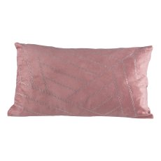 Velvet cushion, diamond print 30x50cm, pink pepper