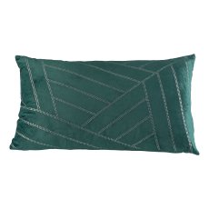 Velvet cushion, diamond print 30x50cm, opal green