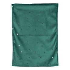 Velvet placemat, foil print 33x48cm, opal green