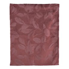 Velvet placemat, print, Leaves 33x48cm, garnet