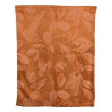 Velvet placemat, print, Leaves 33x48cm, copper