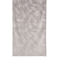Velvet table runner, print, Leaves 40x140cm, mud