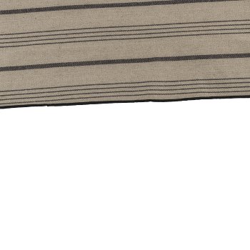 Cotton placemat, striped, 48x33cm, black