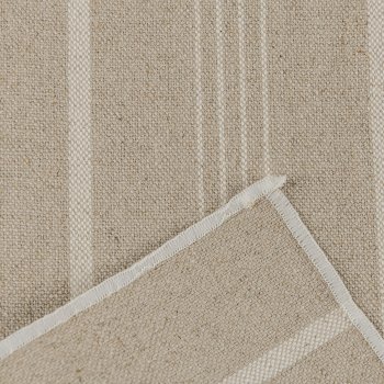 Baumwoll Tischset, gestreift, 48x33cm, weiß