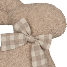 Teddy Stoff Hasenform RABBIT, mit Schleife, 38x41cm, beige