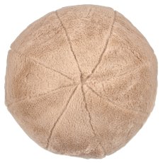 Fellkissen Ballform, 25x25cm, mandel