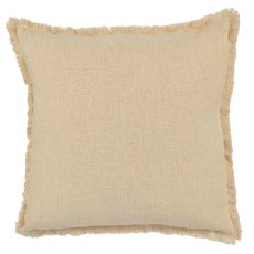 Leinenkissen mit Torn Rand, 43x43cm, naturweiß
