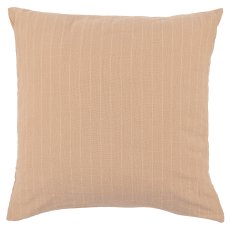 Baumwollkissen, Streifendekor, 43x43cm, beige