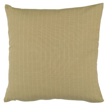 Cotton cushion, stripe pattern, 43x43cm, light green