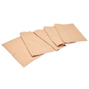 Baumwoll Tischläufer, Streifendekor, 180x40cm, beige