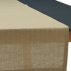 Baumwoll Tischläufer, Streifendekor, 180x40cm, hellgrün