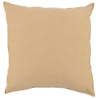 Viskose-Leinen Kissen mit Edging Farbrand, 43x43cm, teint