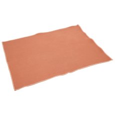 Viskose-Leinen Tischset mit Edging Farbrand, 44x33cm, lachs