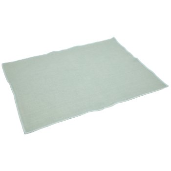 Viskose-Leinen Tischset mit Edging Farbrand, 44x33cm, hellblau