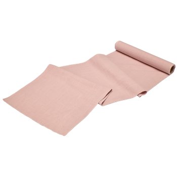 Baumwoll-Leinen Tischläufer auf Rolle, 180x35cm, mauve
