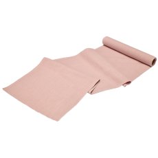 Cotton linen table runner on roll, 180x35cm, mauve
