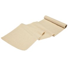 Cotton linen table runner on roll, 180x35cm, natural white