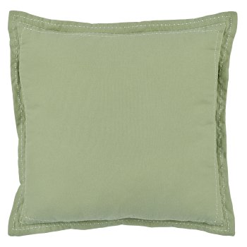 Baumwollkissen, ausgefranst, 45x45cm, jade