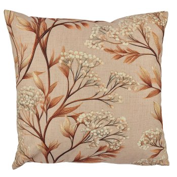 Stoffkissen INSTYLE mit Ranken Print, 45x45cm, hellbraun, Lepuro