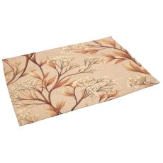 Stoff Tischset INSTYLE mit Ranken Print, 44x33cm, hellbraun, Lepuro
