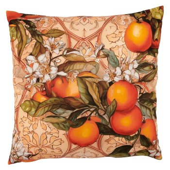 Outdoor Kissen INSTYLE mit Orangen Print, wasserabweisend, 45x45cm,