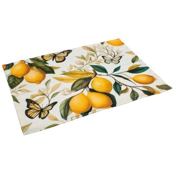 Outdoor Tischset INSTYLE mit Zitronen Print, wasserabweisend, 44x33cm,