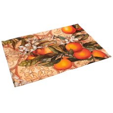 Outdoor Tischset INSTYLE mit Orangen Print, wasserabweisend, 44x33cm,