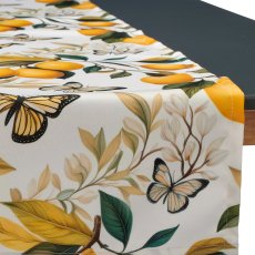 Outdoor Tischläufer INSTYLE mit Zitronen Print, wasserabweisend, 140x40cm,