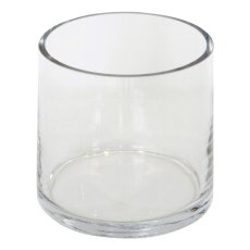 Glass jar round, BASIC 10x10x10cm, clear