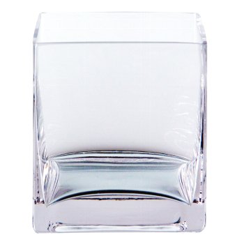 Glasgefäß BASIC, quadratisch, 10x10x15cm, klar