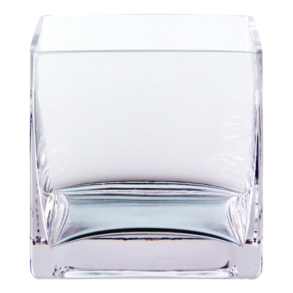 Glas Gefäß quadratisch, BASIC 15x15x15cm, klar - Kunstblumen, Kunstpflanzen & Deko