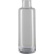 Glass bottle vase FRANK, 8x30cm, clear