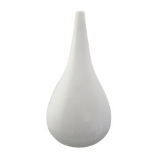 Glass Vase Bubble, 28x15cm, white