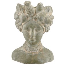 Ceramic planter FRUIT LADY, 16x15x21cm, jade