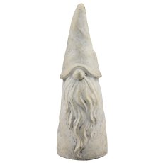 Keramik Weihnachtsmann NOAH, Figur, 7,5x7,5x21,5cm, hellgrau