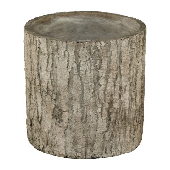 Cement Cachepot Oak, 15x15x15