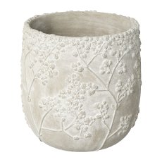 Keramik Übertopf GYPSOPHELIA, 20x20x19cm, grau