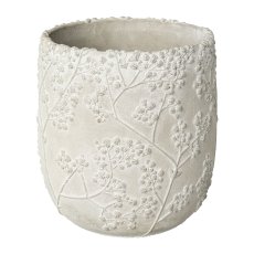 Keramik Übertopf GYPSOPHELIA, 23x23x24cm, grau