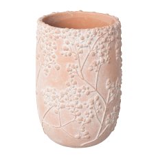 Keramik Vase GYPSOPHELIA, 16x16x23cm, rosa