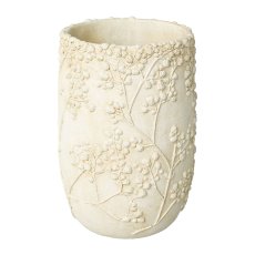 Keramik Vase GYPSOPHELIA, 16x16x23cm, creme