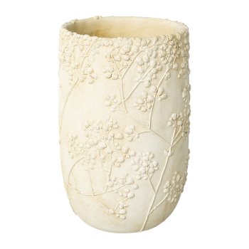 Ceramic vase GYPSOPHELIA, 20x20x28,8cm, cream